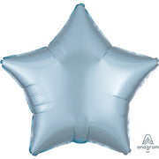 Solid Foil Star 45cm - Satin Luxe Pastel Blue
